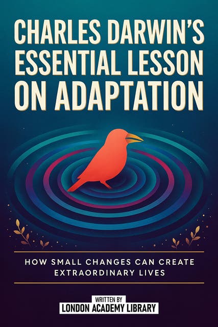 Charles Darwin's Essential Lesson On Adaptation: How Small Changes Can Create Extraordinary Lives – omslag til lydbogen af London Academy Library