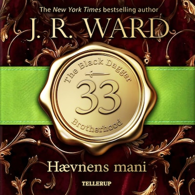 The Black Dagger Brotherhood #33: Hævnens mani – omslag til lydbogen af J. R. Ward