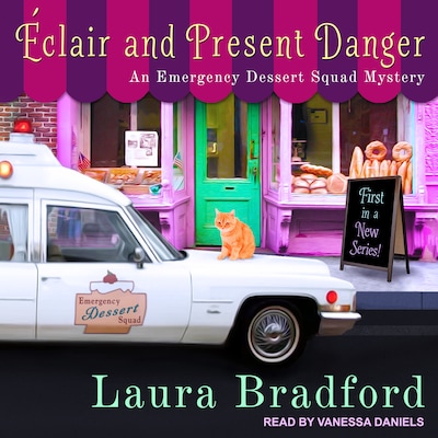 Éclair and Present Danger – omslag til lydbogen af Laura Bradford