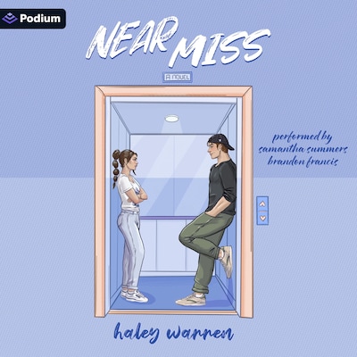 Near Miss – omslag til lydbogen af Haley Warren