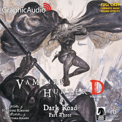 Dark Road Part Three [Dramatized Adaptation] – omslag til lydbogen af Hideyuki Kikuchi, Yoshitaka Amano