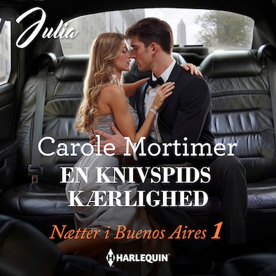 En knivspids kærlighed – omslag til lydbogen af Carole Mortimer