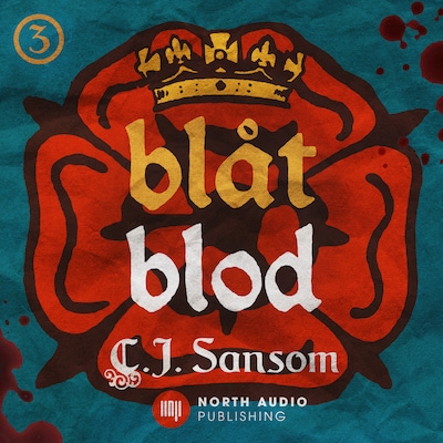 Blåt blod – omslag til lydbogen af C.J. Sansom