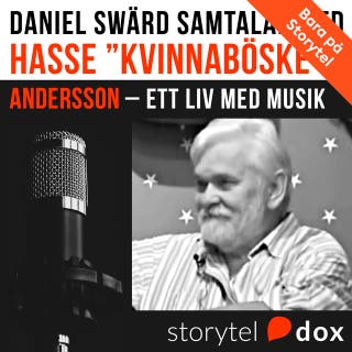 Hasse "Kvinnaböske" Andersson - Ett liv med musik – omslag till ljudboken av Daniel Swärd