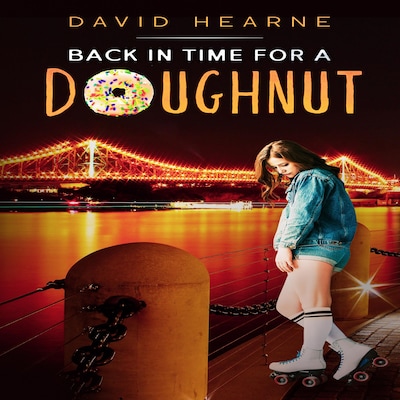 Back in Time for a Doughnut – omslag til lydbogen af David Hearne