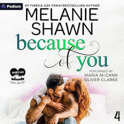 Because of You – omslag til lydbogen af Melanie Shawn
