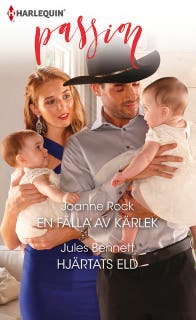 En fälla av kärlek / Hjärtats eld – omslag till ljudboken av Joanne Rock,Jules Bennett