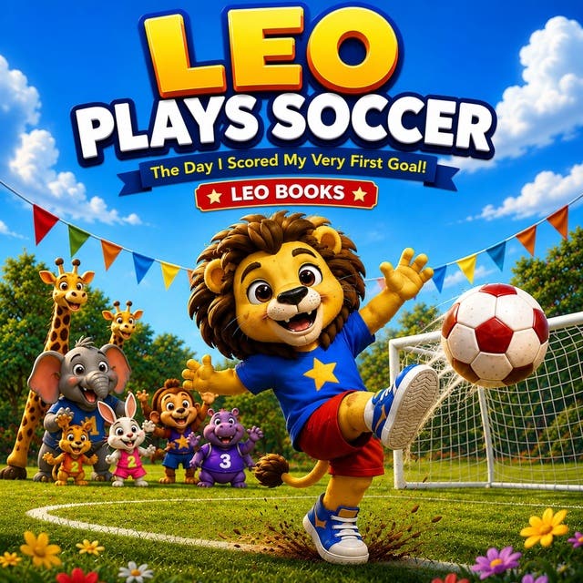 Leo Plays Soccer: The Day I Scored My Very First Goal! – omslag til lydbogen af Leo Books