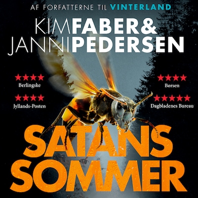 Satans sommer – omslag til lydbogen af Kim Faber, Janni Pedersen