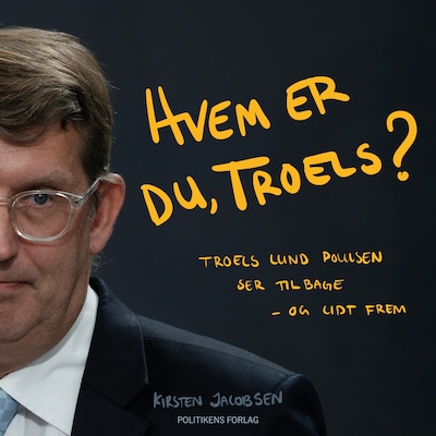 Hvem er du, Troels? – omslag til lydbogen af Kirsten Jacobsen