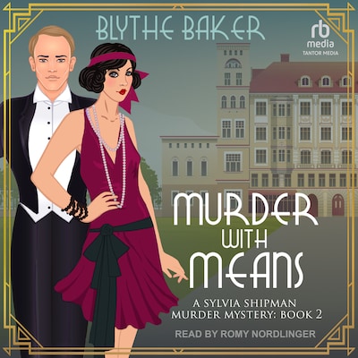 Murder With Means – omslag til lydbogen af Blythe Baker