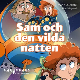 Sam och den vilda natten – omslag till ljudboken av Kim Dalsgaard