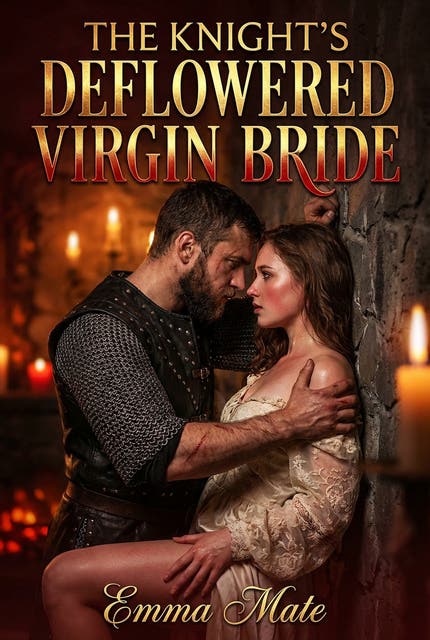 The Knight's Deflowered Virgin Bride: A Full-Length Steamy Historical Medieval Romance Novel – omslag til lydbogen af Emma Mate