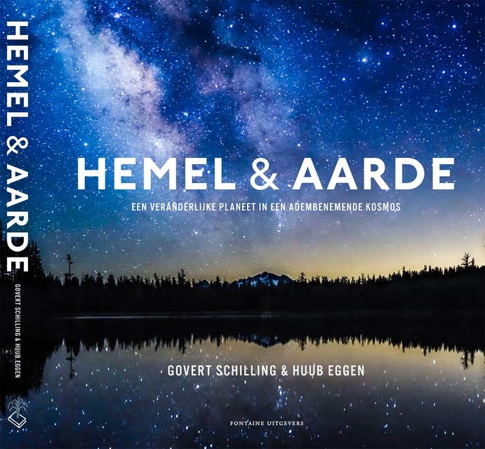 Hemel & aarde: Een veranderlijke planeet in een adembenemende kosmos – omslag van het luisterboek van Govert Schilling,Huub Eggen