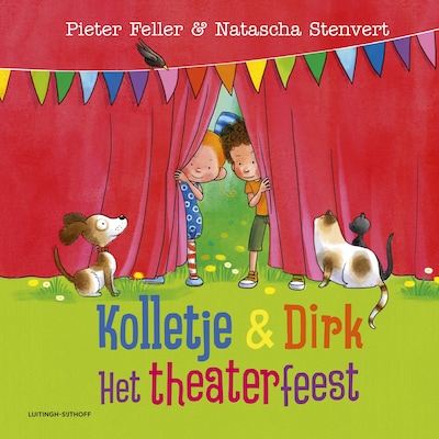 Het theaterfeest – omslag van het luisterboek van Pieter Feller, Natascha Stenvert