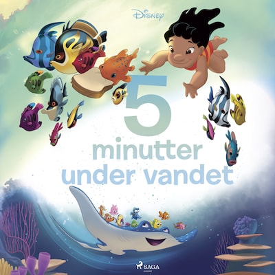 Fem minutter under vandet – omslag til lydbogen af Disney