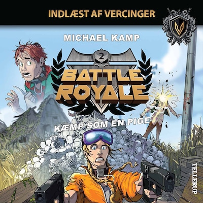Battle Royale #2: Kæmp som en pige – omslag til lydbogen af Michael Kamp