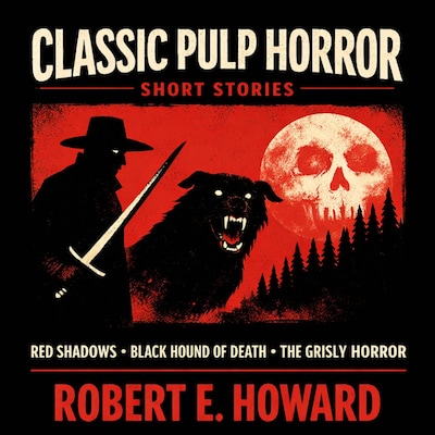 Classic Pulp Horror Short Stories – omslag til lydbogen af Robert E. Howard
