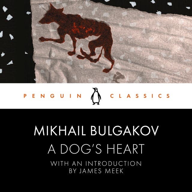 A Dog's Heart – omslag van het luisterboek van Mikhail Bulgakov