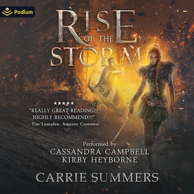 Rise of the Storm – omslag til lydbogen af Carrie Summers