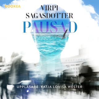 Pausad – omslag till ljudboken av Virpi Sagasdotter