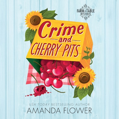 Crime and Cherry Pits – omslag til lydbogen af Amanda Flower