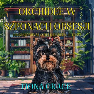 Orchidee – w szponach obsesji (Lekki kryminał o Delilii Green — Tom 1) – okładka audiobooka, autor Fiona Grace