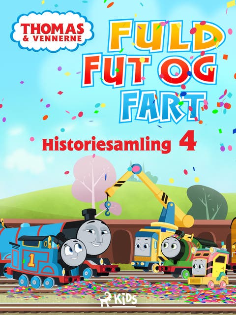 Thomas og vennerne – Fuld fut og fart – Historiesamling 4 – omslag til lydbogen af Mattel