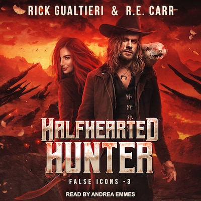 Halfhearted Hunter – omslag til lydbogen af Rick Gualtieri, R.E. Carr