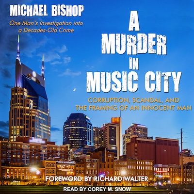 A Murder in Music City – omslag til lydbogen af Michael Bishop