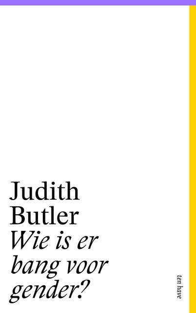 Wie is er bang voor gender? – omslag van het luisterboek van Judith Butler