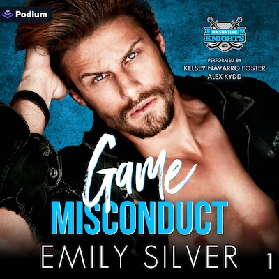 Game Misconduct – omslag til lydbogen af Emily Silver