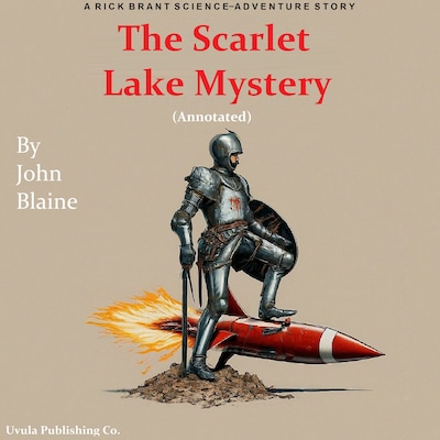 The Scarlet Lake Mystery – omslag til lydbogen af John Blaine