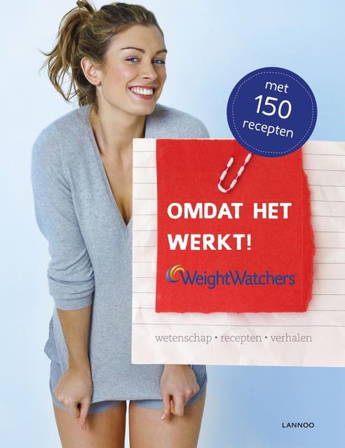 Omdat het werkt, Weight Watchers: wetenschap, recepten, verhalen – omslag van het luisterboek van Hilde Smeesters,Mimi van Meir