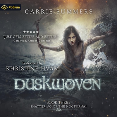 Duskwoven – omslag til lydbogen af Carrie Summers