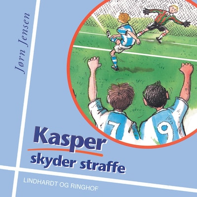 Kasper skyder straffe – omslag til lydbogen af Jørn Jensen