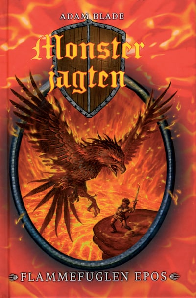 Monsterjagten (06) Flammefuglen Epos – omslag til lydbogen af Adam Blade