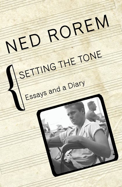 Setting the Tone: Essays and a Diary – omslag til lydbogen af Ned Rorem