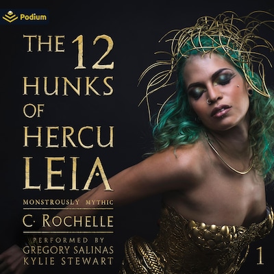 The 12 Hunks of Herculeia – omslag til lydbogen af C. Rochelle
