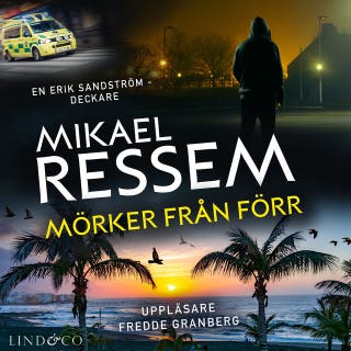 Mörker från förr – omslag till ljudboken av Mikael Ressem