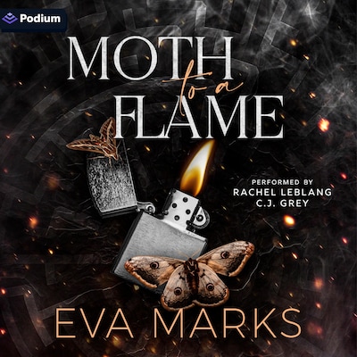 Moth to a Flame – omslag til lydbogen af Eva Marks