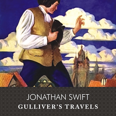 Gulliver's Travels, with eBook – omslag til lydbogen af Jonathan Swift