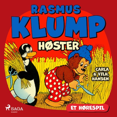 Rasmus Klump høster (hørespil) – omslag til lydbogen af Carla Hansen, Vilhelm Hansen