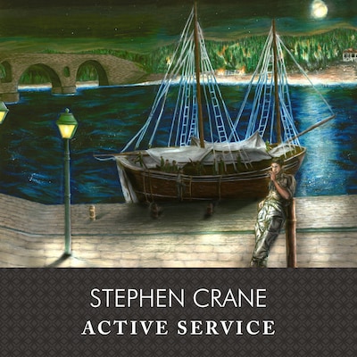 Active Service, with eBook – omslag til lydbogen af Stephen Crane