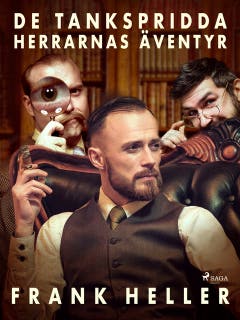 De tankspridda herrarnas äventyr – omslag till ljudboken av Frank Heller