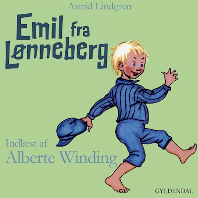 Emil fra Lønneberg indlæst af Alberte Winding – omslag til lydbogen af Astrid Lindgren
