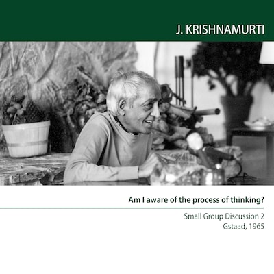 Am I aware of the process of thinking? – omslag til lydbogen af Jiddu Krishnamurti