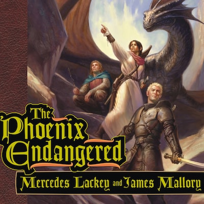 The Phoenix Endangered – omslag til lydbogen af Mercedes Lackey, James Mallory