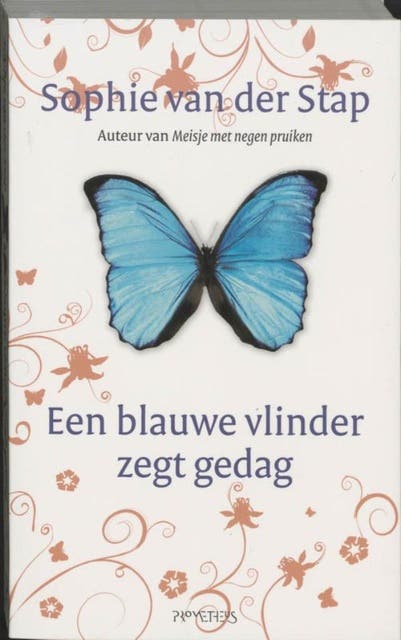 Een blauwe vlinder zegt gedag – omslag van het luisterboek van Sophie van der Stap