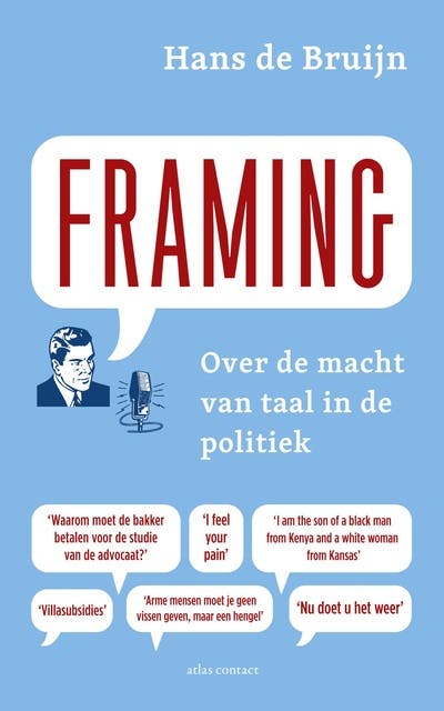 Framing: over macht van taal in de politiek – omslag van het luisterboek van Hans de Bruijn